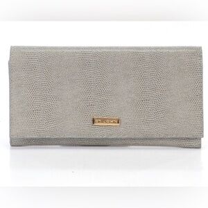 St. John Logo-Embossed Lizard/Snakeskin Clutch PriceFirm!
